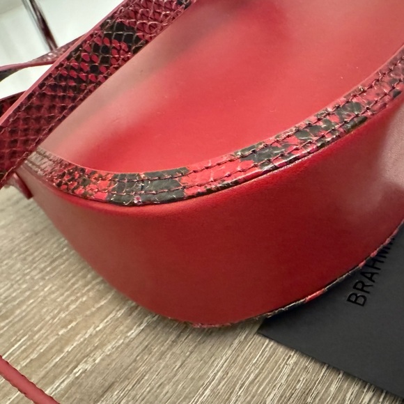 Brahmin Red Leather crossbody bag. - Picture 16 of 16